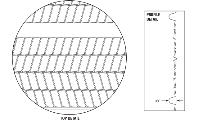 3/8″ Rib Lath No Paper